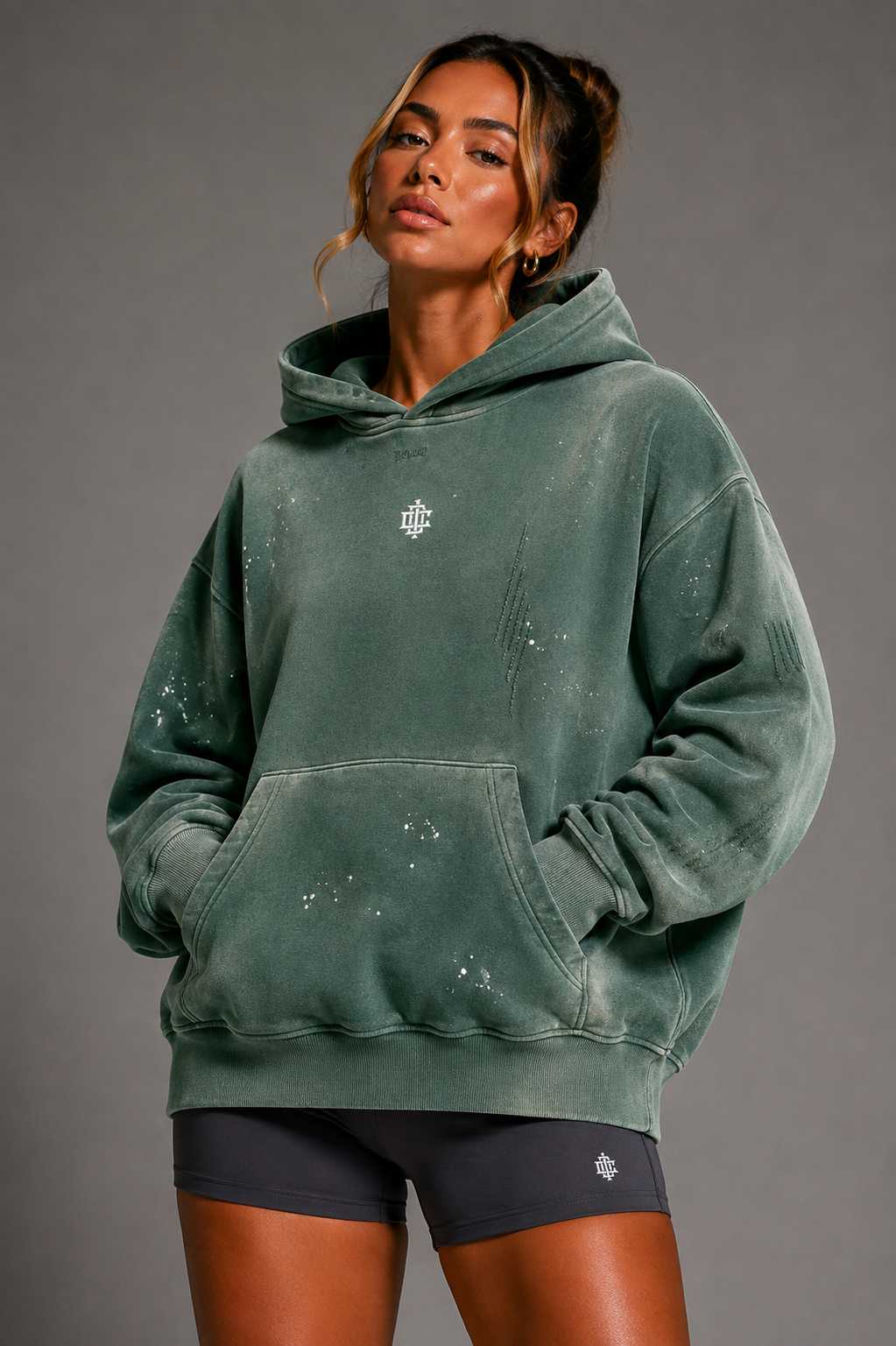 Day 1 Premium Vintage Hoodie.  Heavyweight Unisex Hoodie