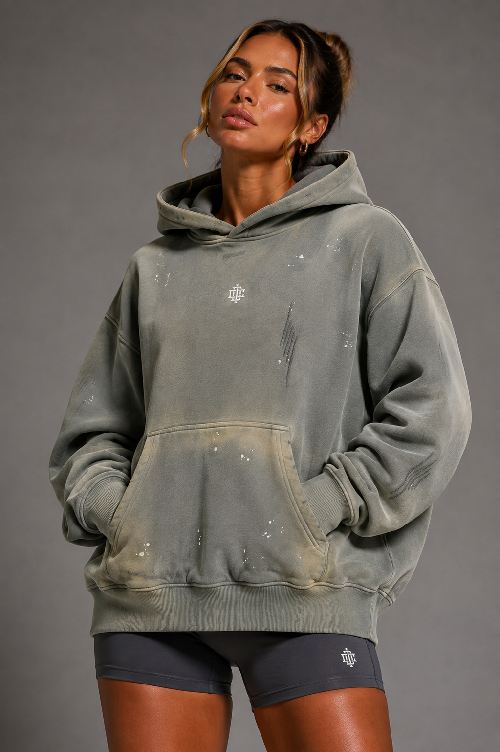 Day 1 Premium Vintage Hoodie.  Heavyweight Unisex Hoodie