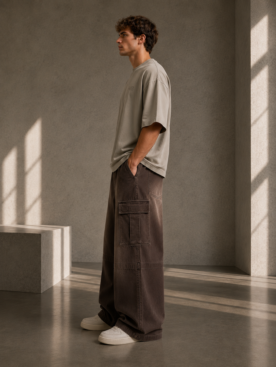 FMB Sunfade Washed Fleece Cargo Pants