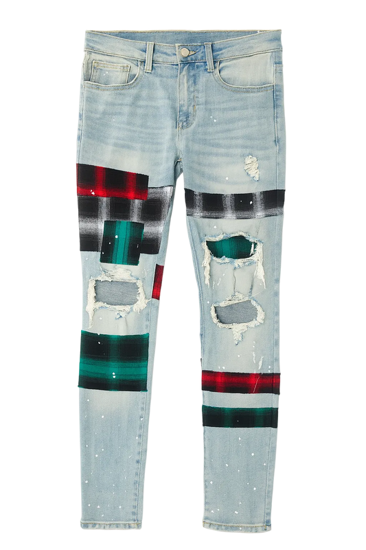 Painted Chaos Moto Denim