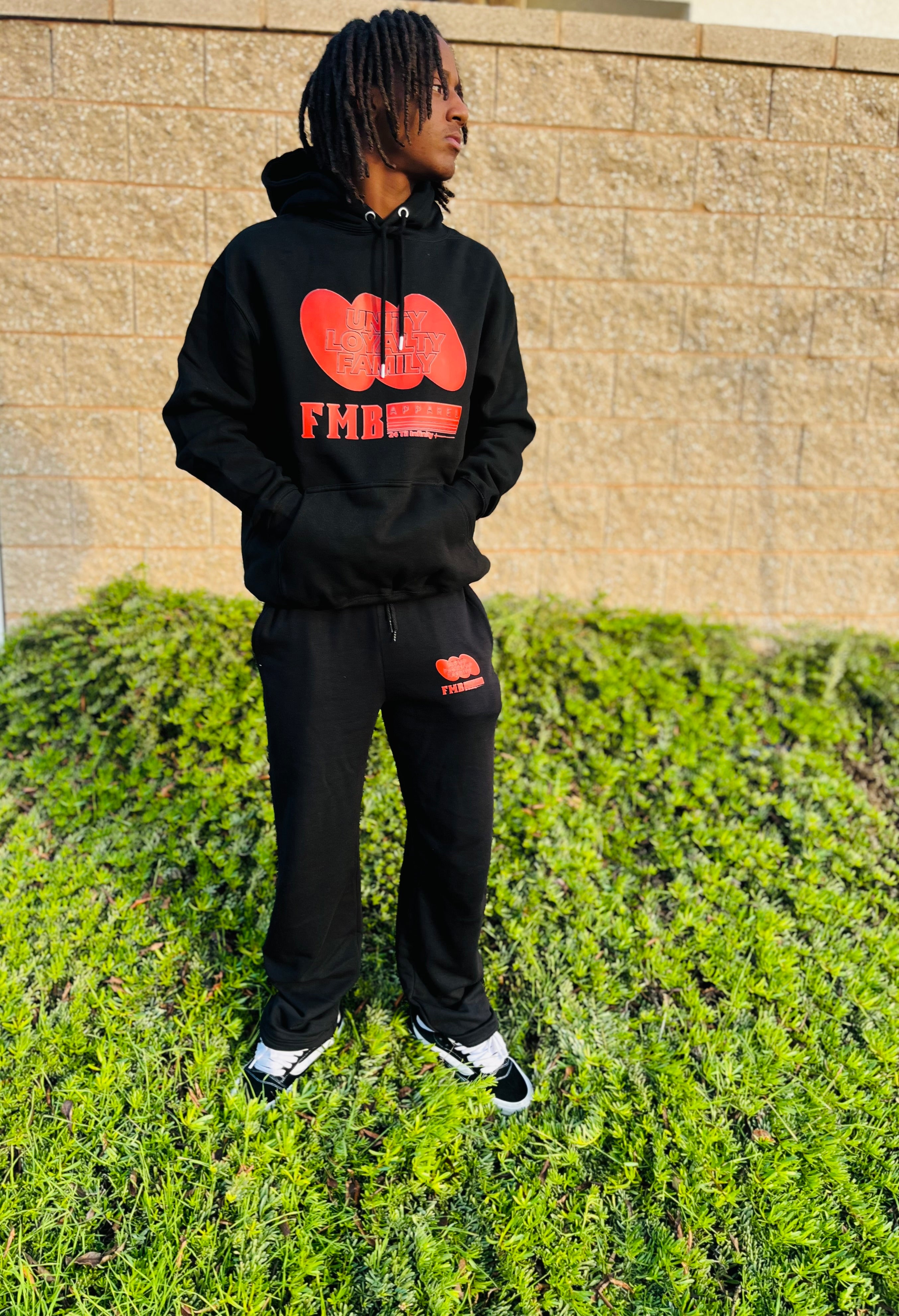 (FMB) Open Bottom Loyalty Cloud Jogger Set