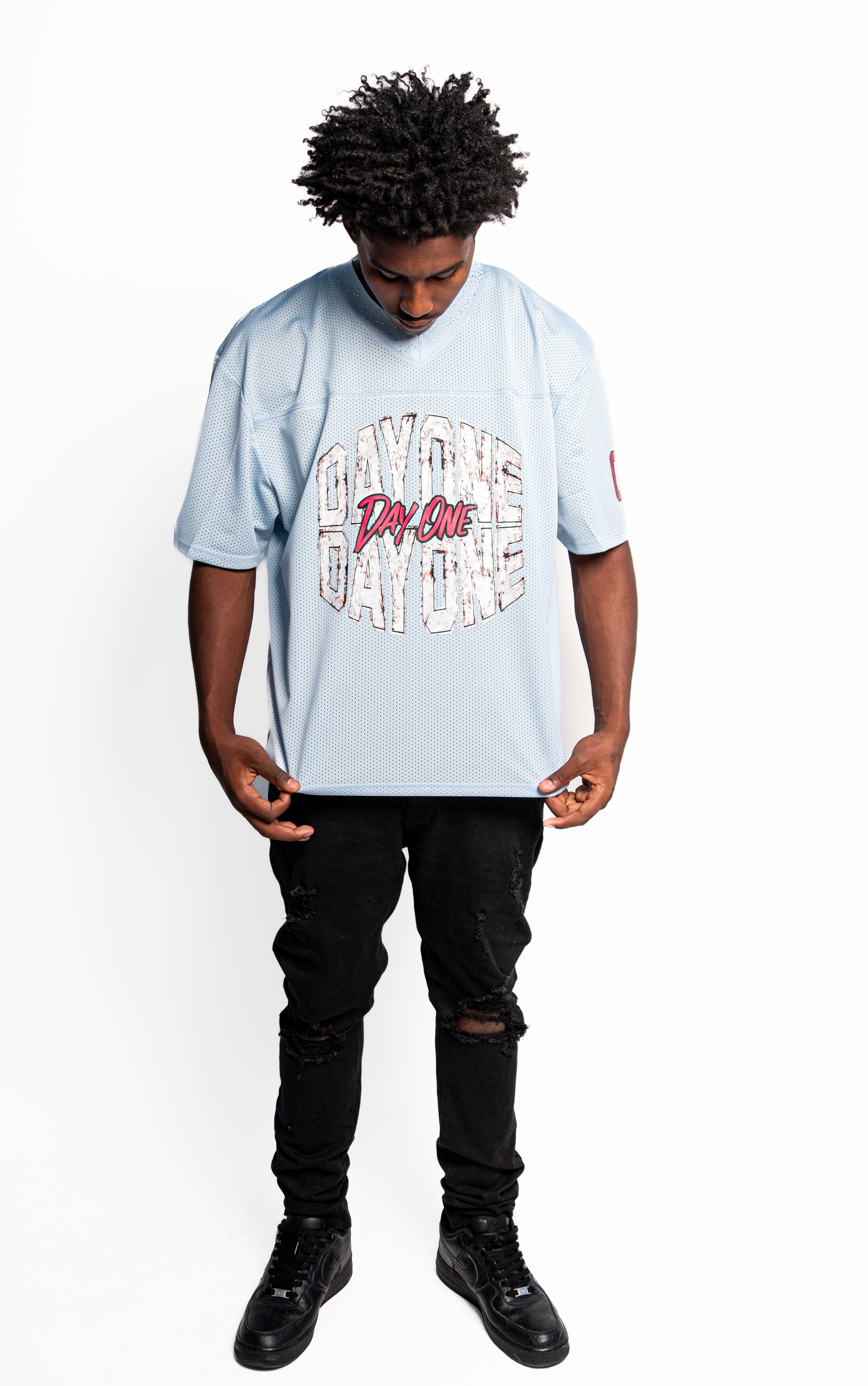 DAY ONE “Cracked Ice” Mesh Jersey Shirts