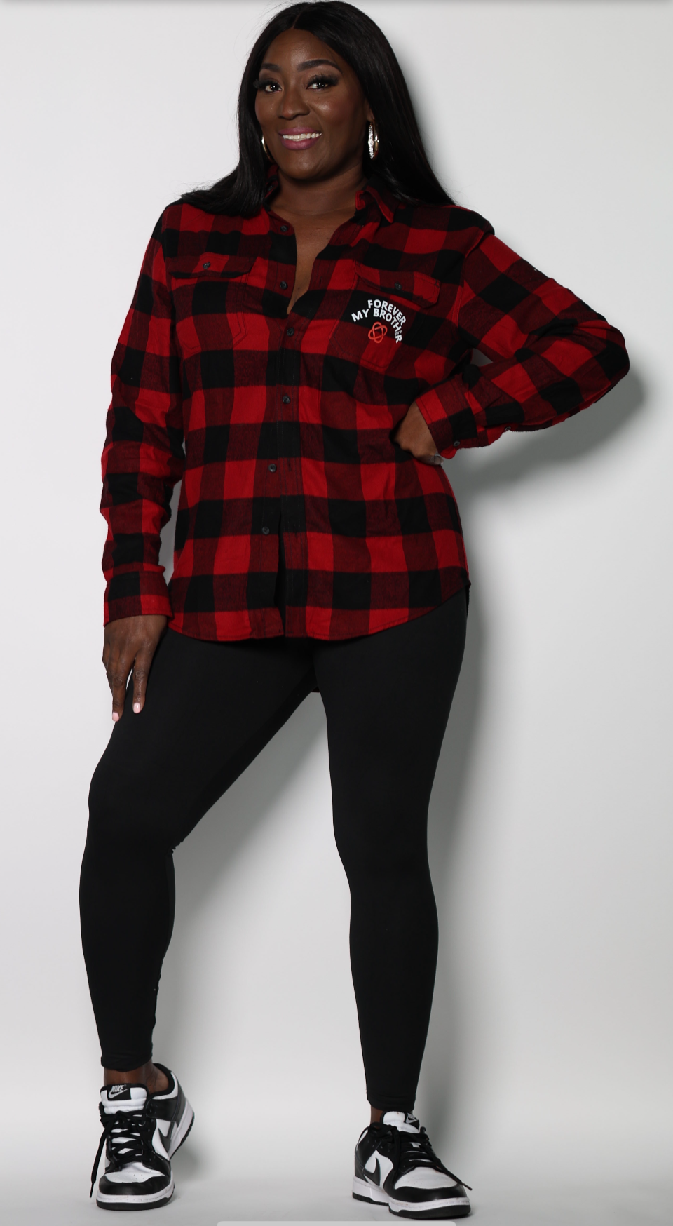 FMB Unisex Signature Flannel and Black leggings
