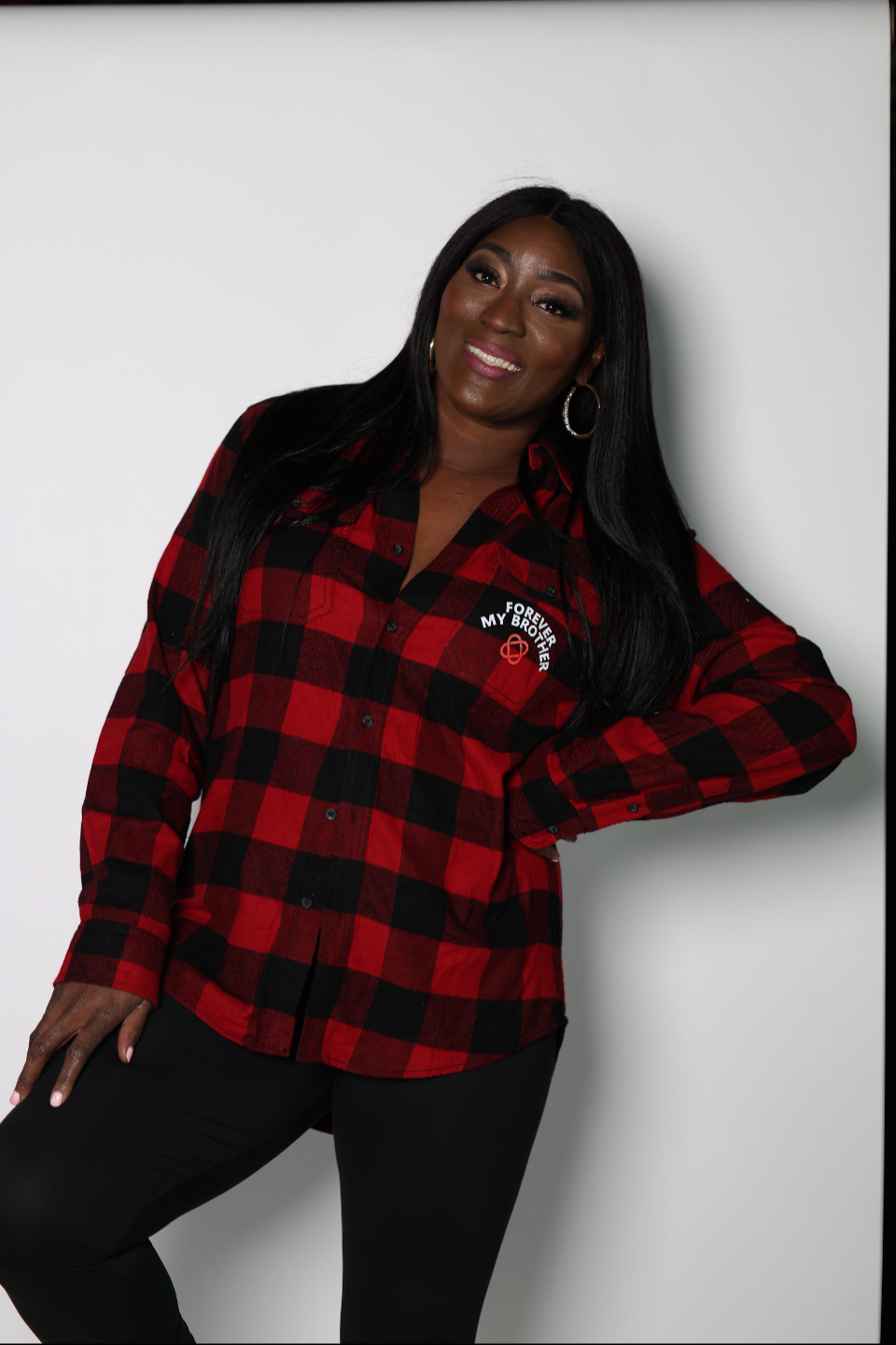 FMB Unisex Signature Flannel and Black leggings