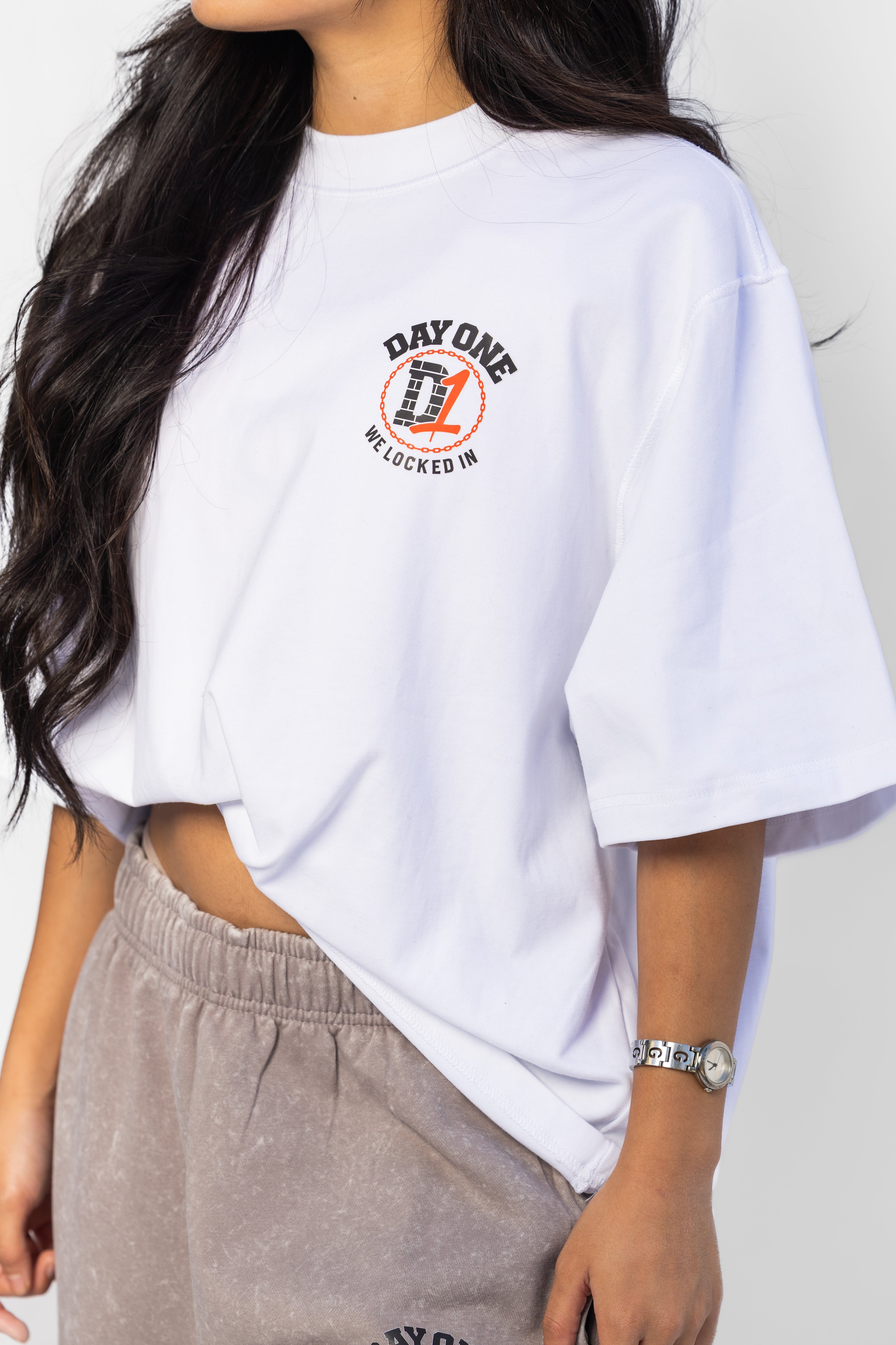 Day One "We Locked In Tee" Crop Top 3 Waves, 1 Sound — The Day1Collective Launch