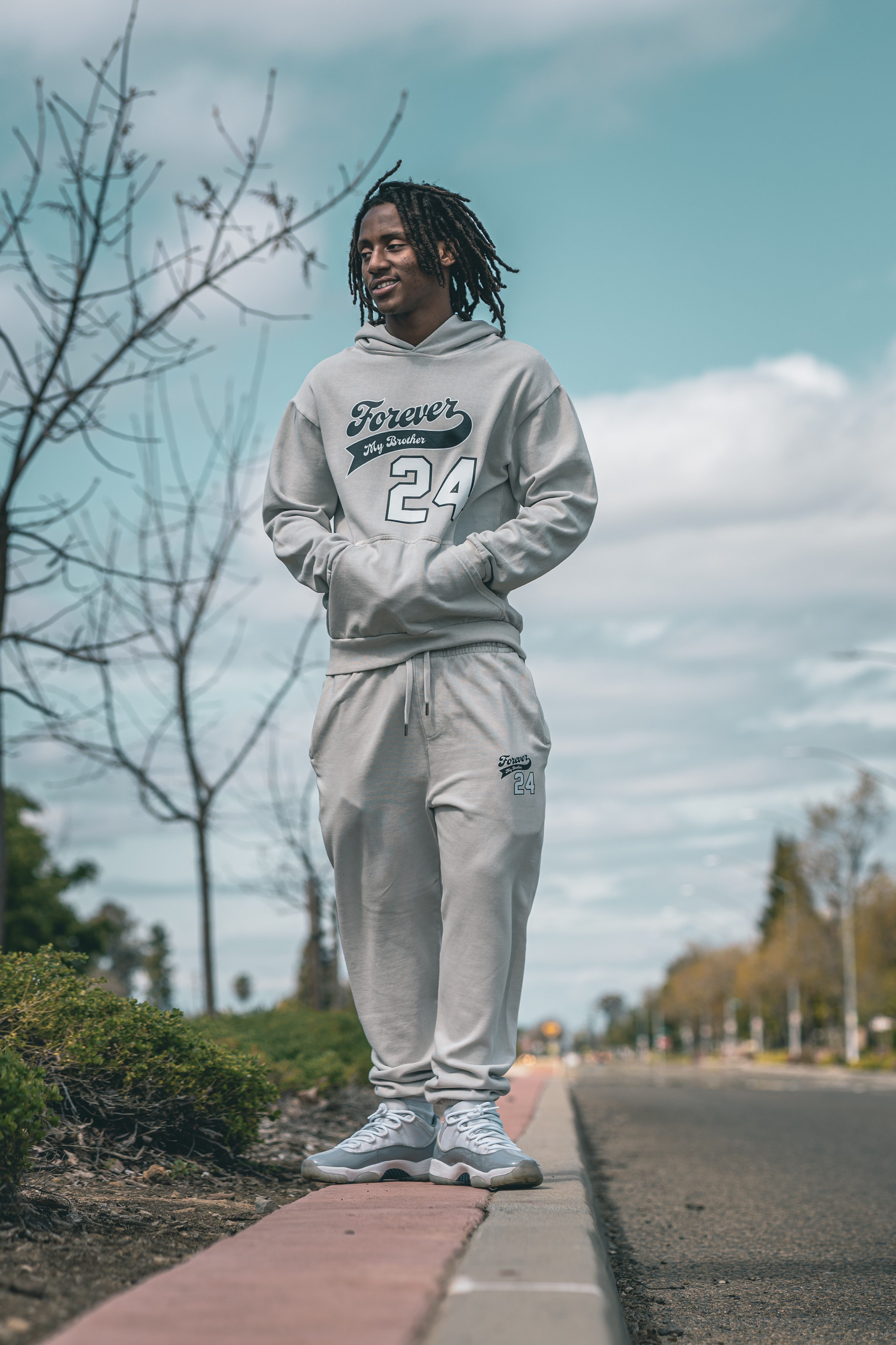 Forever 24 Legacy Jogger Set with Cordless Hoodie