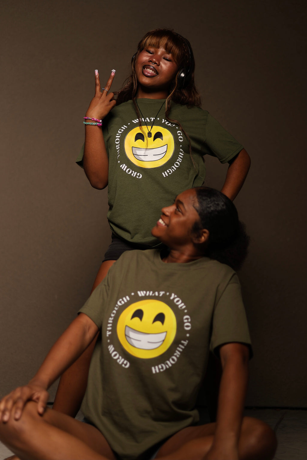 Grow Through What You Go Through(Emoji) Tee