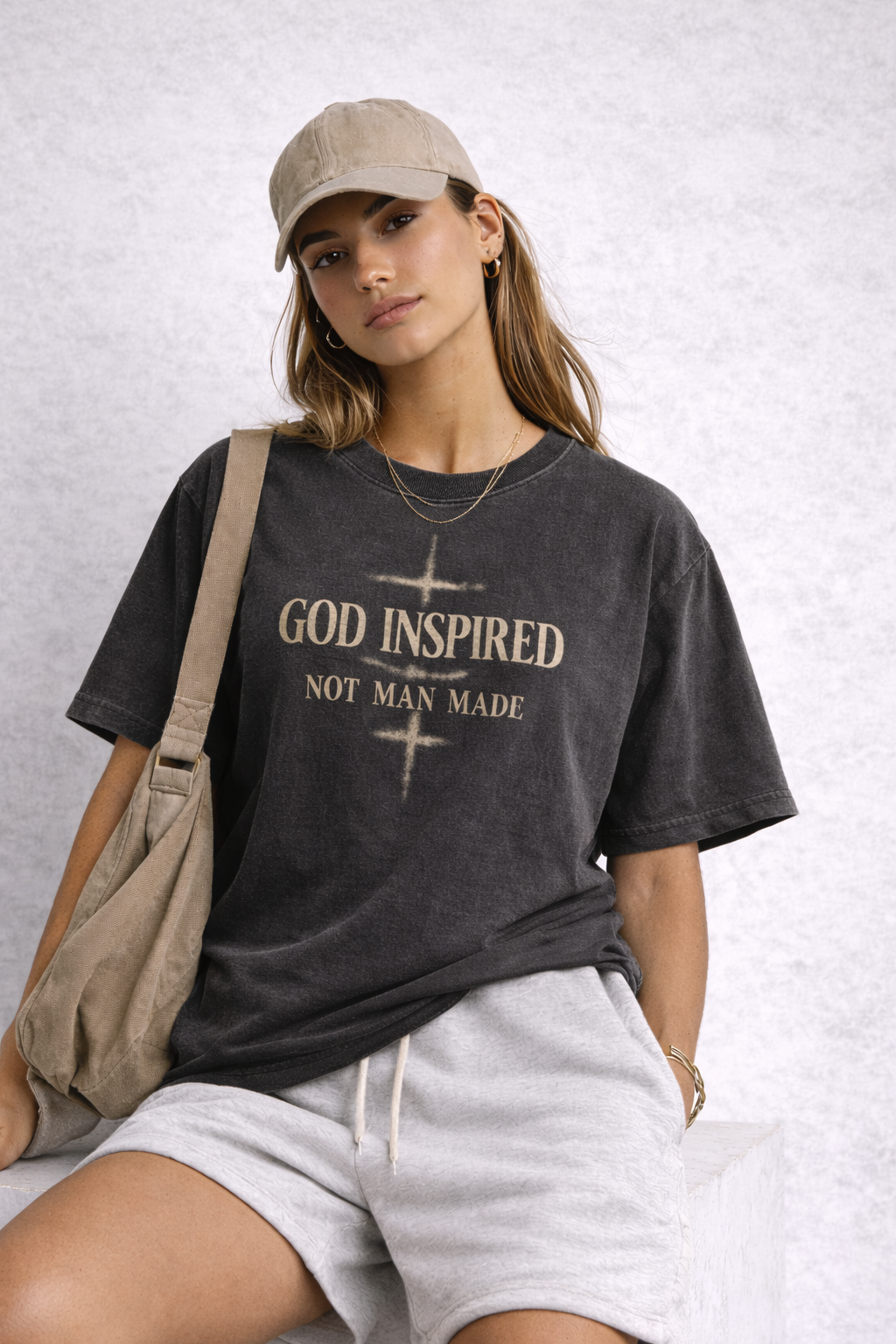 God Inspired "Not Man Made Vintage Tee