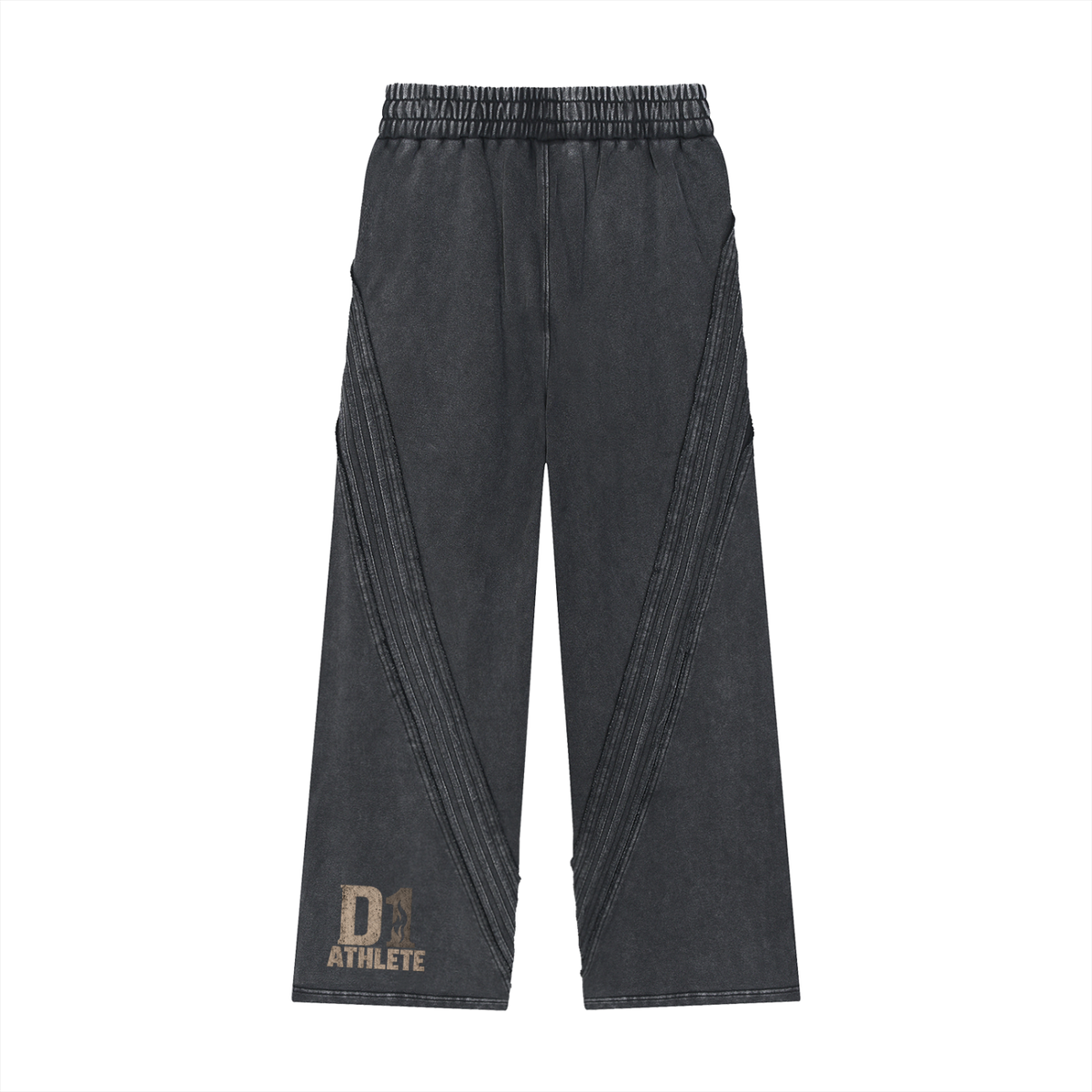 D1 Athlete Snow Washed  Raw Edge Sweatpants