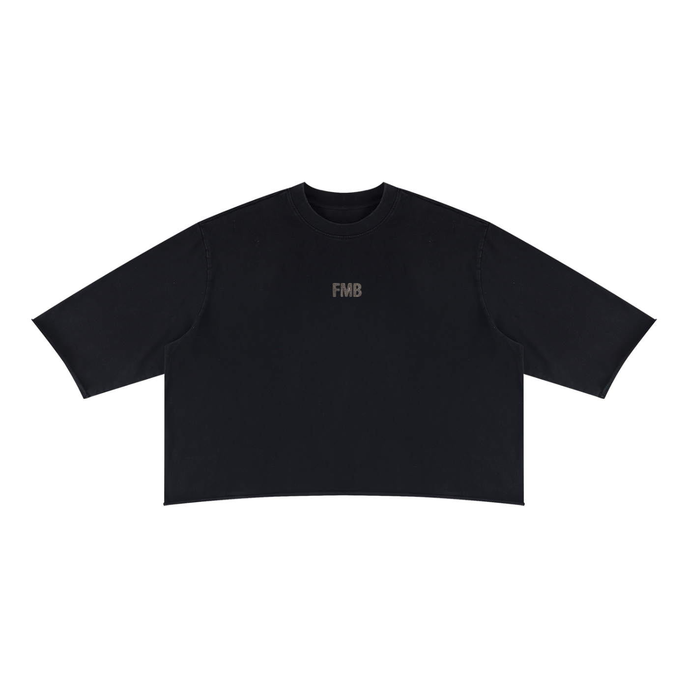 Unisex Mineral Wash Raw Hem Boxy T-Shirt