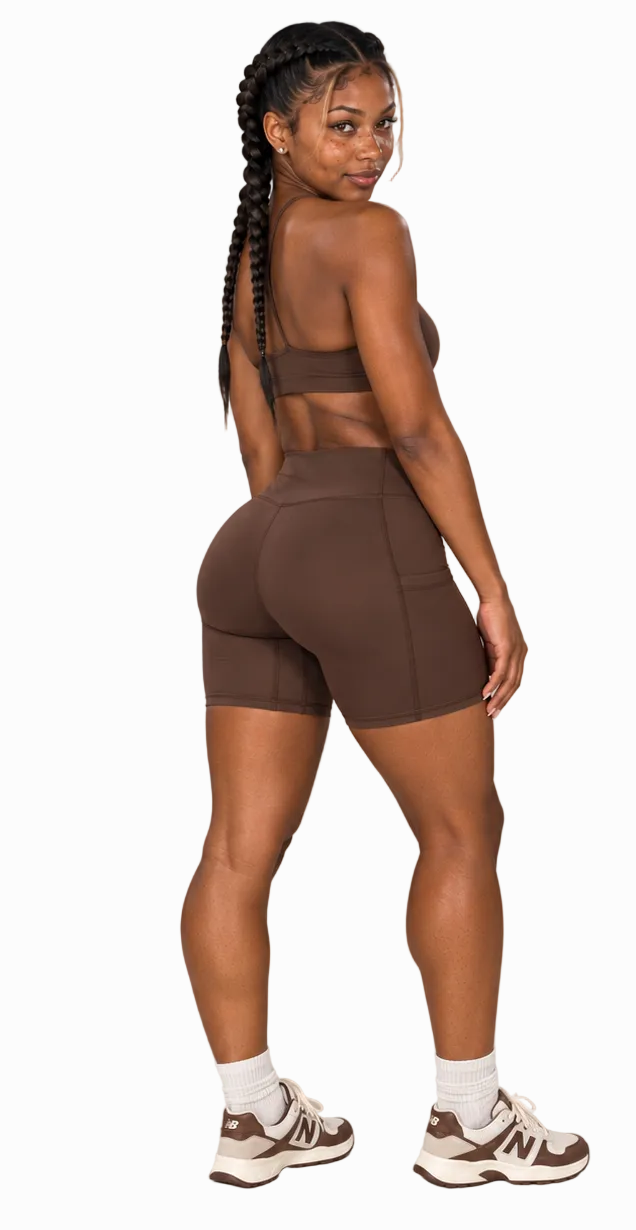The collective Women's High-Waisted Pocket Biker Shorts