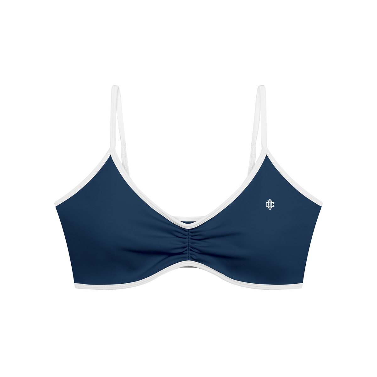 Day 1 Color Block Ruched V-Neck Sports Bra
