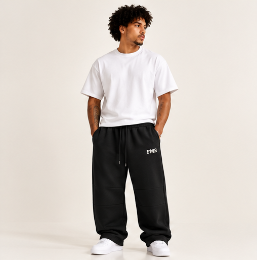 Collegiate Vintage Wash Barrel Leg Sweatpants