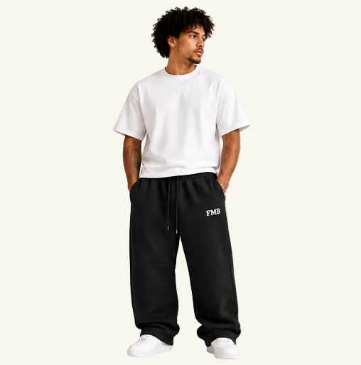 Collegiate Vintage Wash Barrel Leg Sweatpants