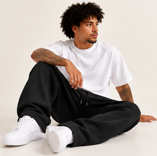 Collegiate Vintage Wash Barrel Leg Sweatpants