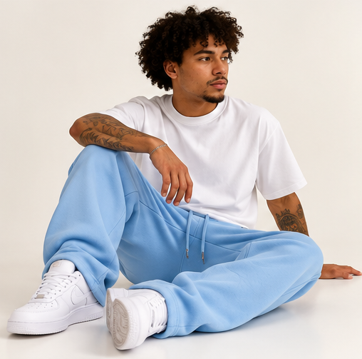 Collegiate Vintage Wash Barrel Leg Sweatpants
