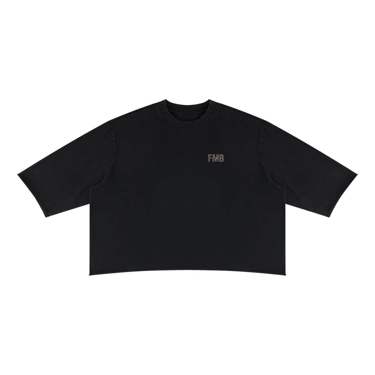 FMB Built For More Unisex Mineral Wash Raw Hem Boxy T-Shirt