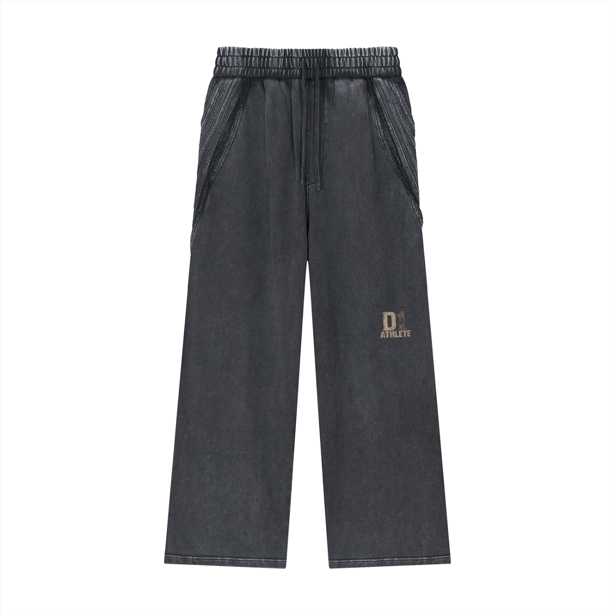 D1 Athlete Snow Washed  Raw Edge Sweatpants