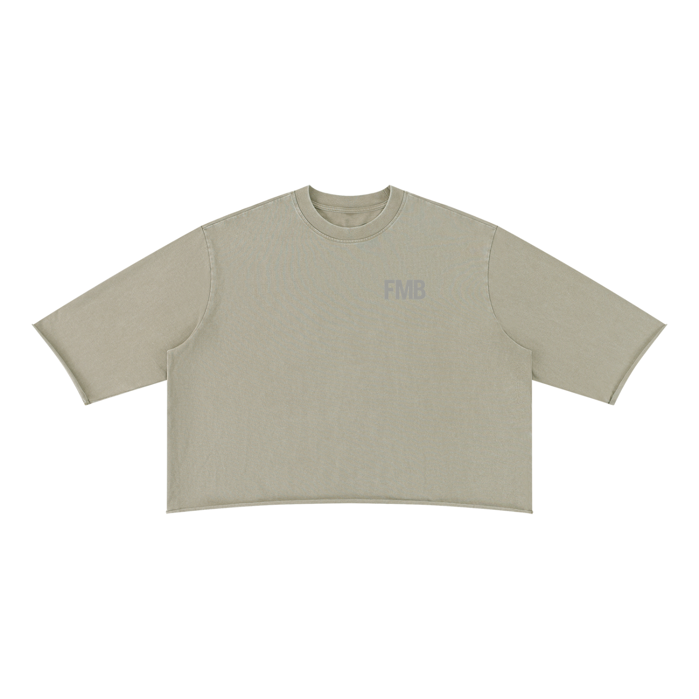 Unisex Mineral Wash Raw Hem Boxy T-Shirt