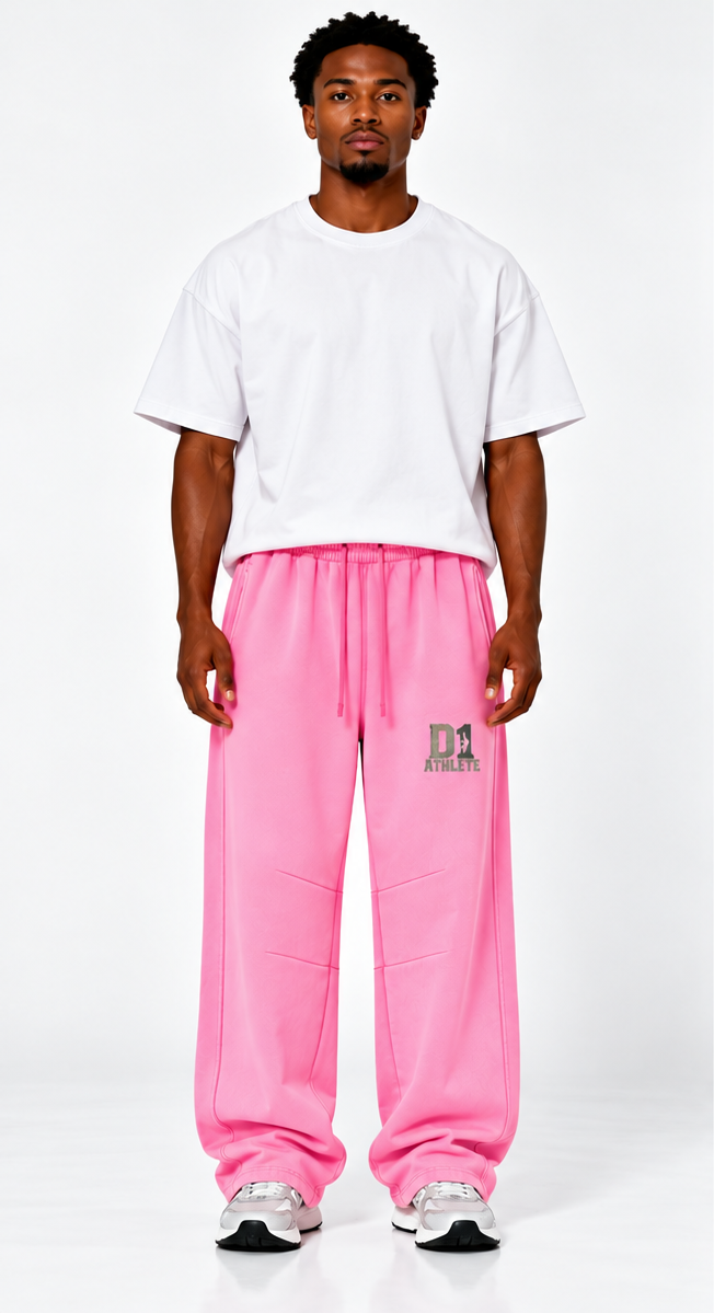 D1 Athlete Vintage Wash Barrel Leg Fleece Sweatpants