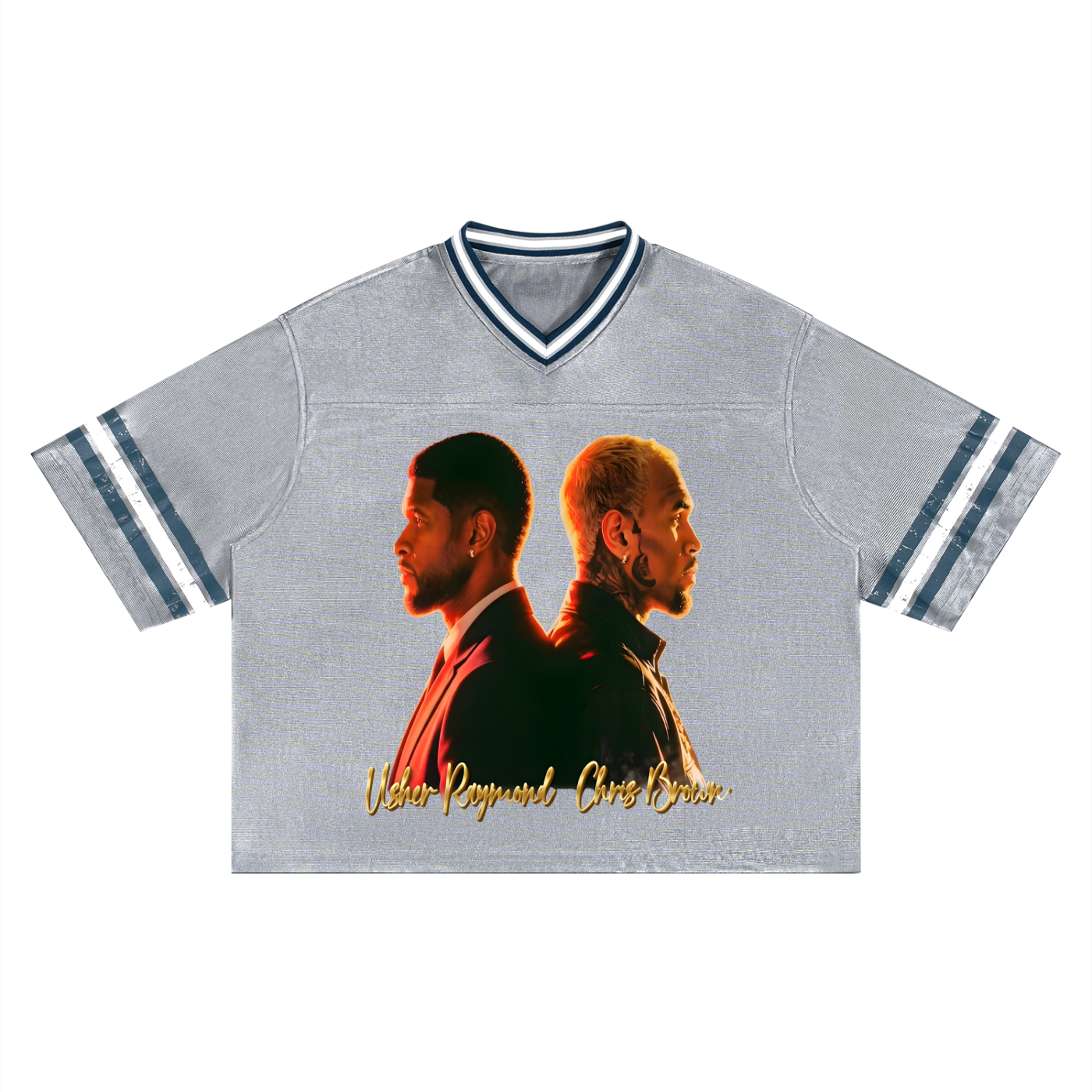 For the love of R&B Unisex Boxy Striped Soccer Jersey