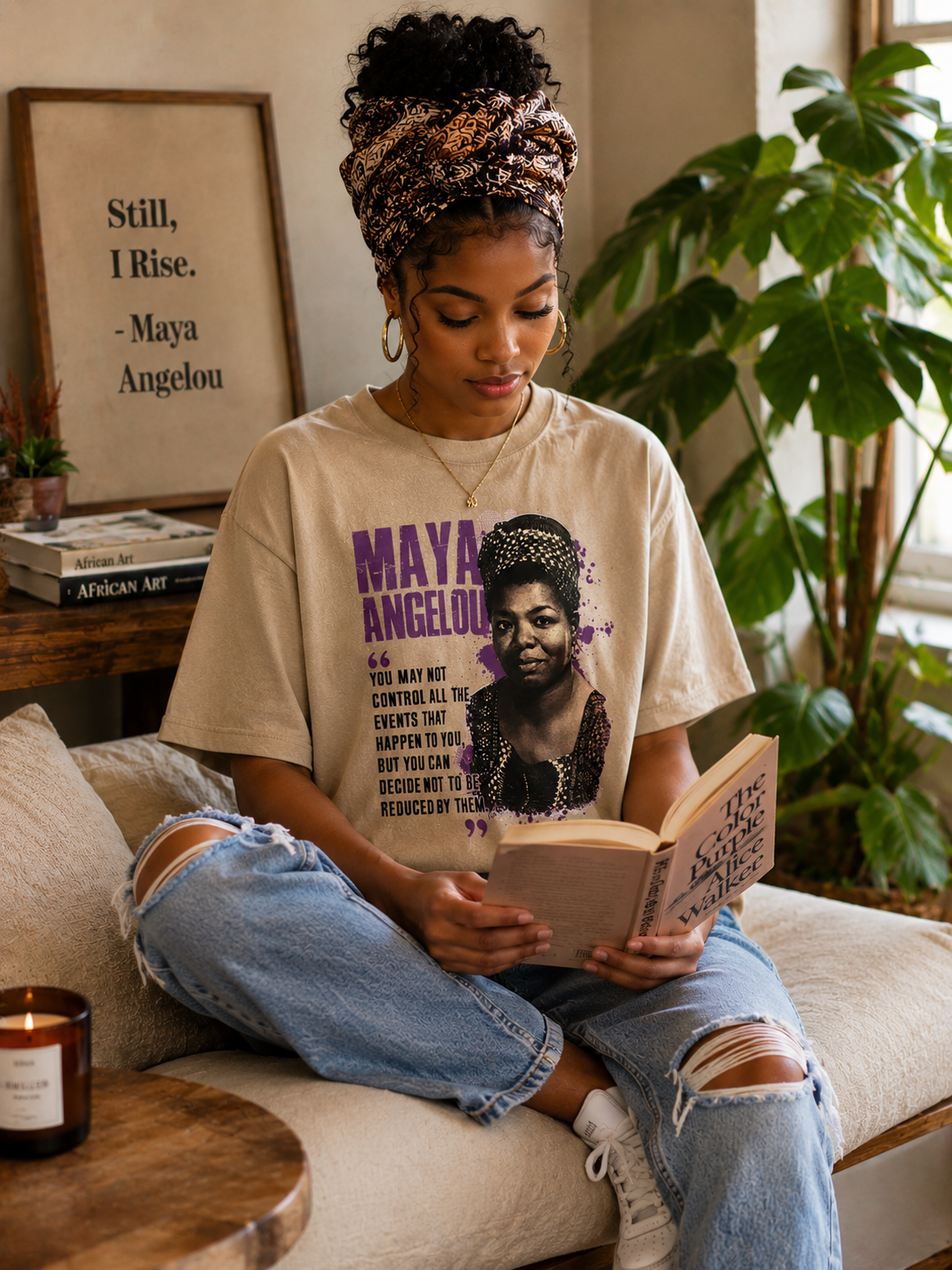 Maya Angelou Legacy Tee – Words That Endure Collection