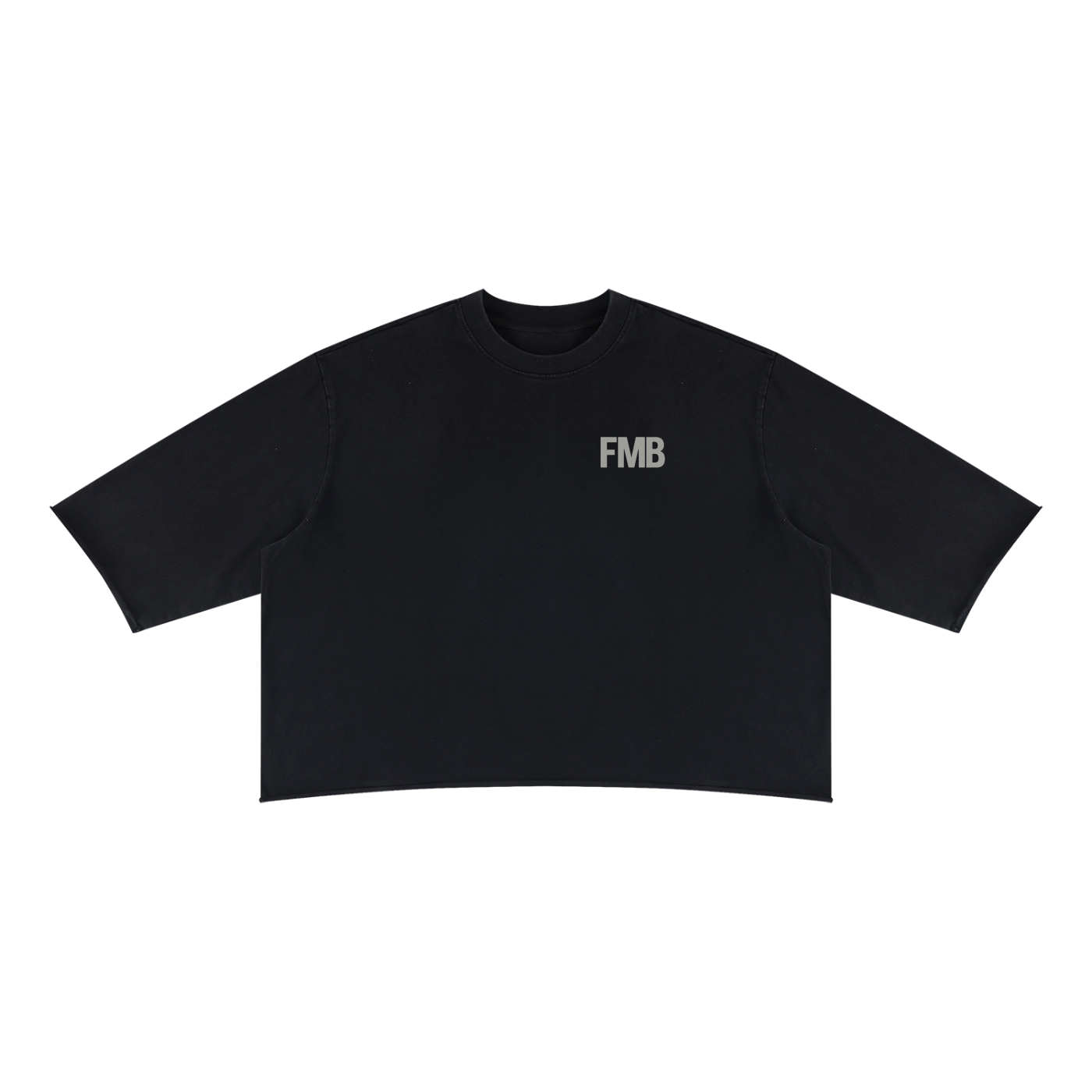 Unisex Mineral Wash Raw Hem Boxy T-Shirt