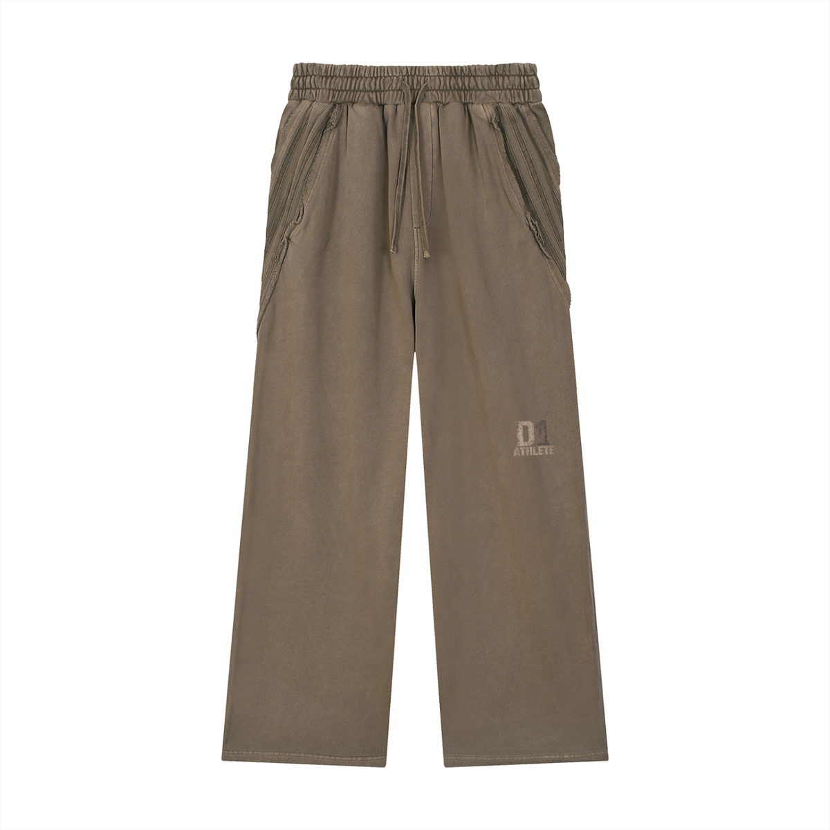 D1 Athlete Snow Washed  Raw Edge Sweatpants