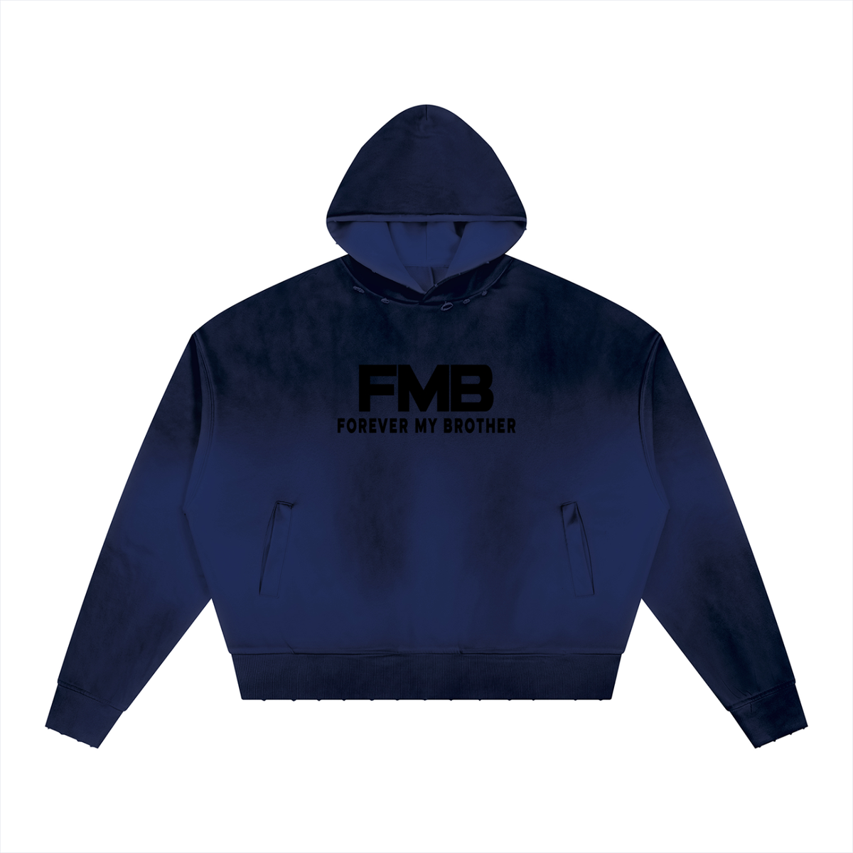 FMB Unisex Sunfade Distressed Boxy Hoodie