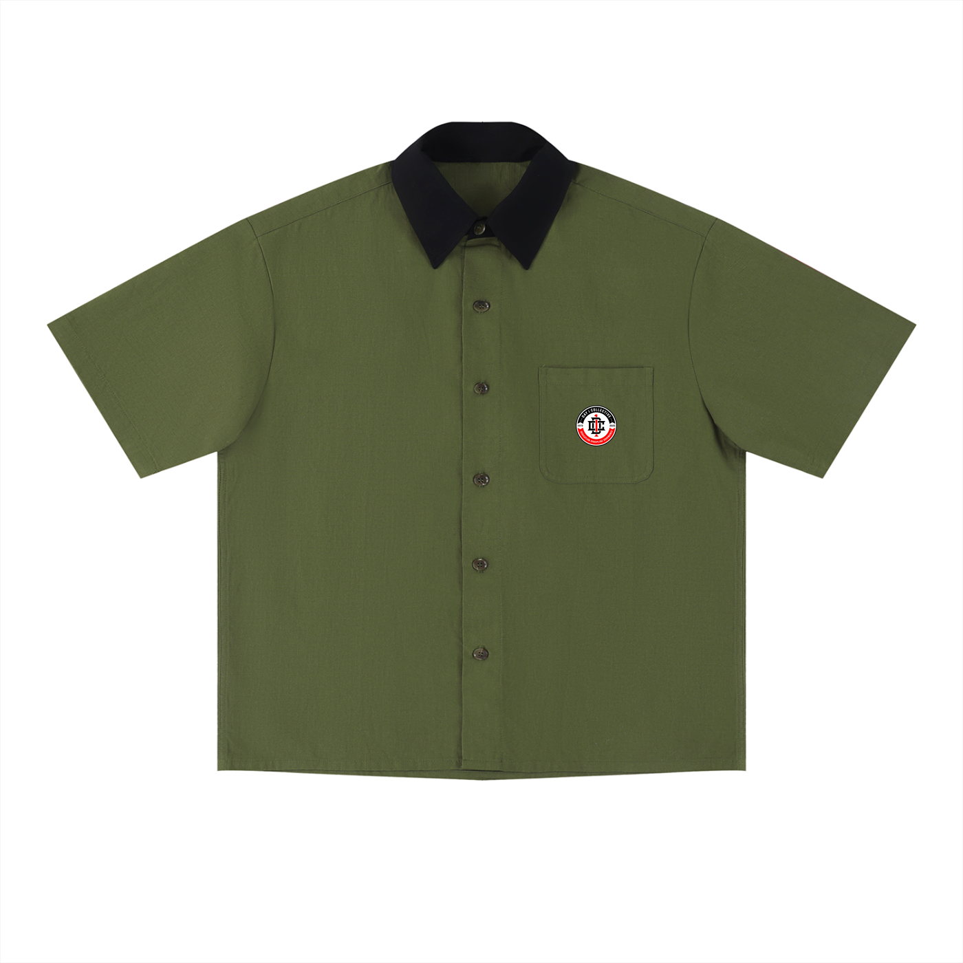 Unisex Color Block Short Sleeve Shirt
