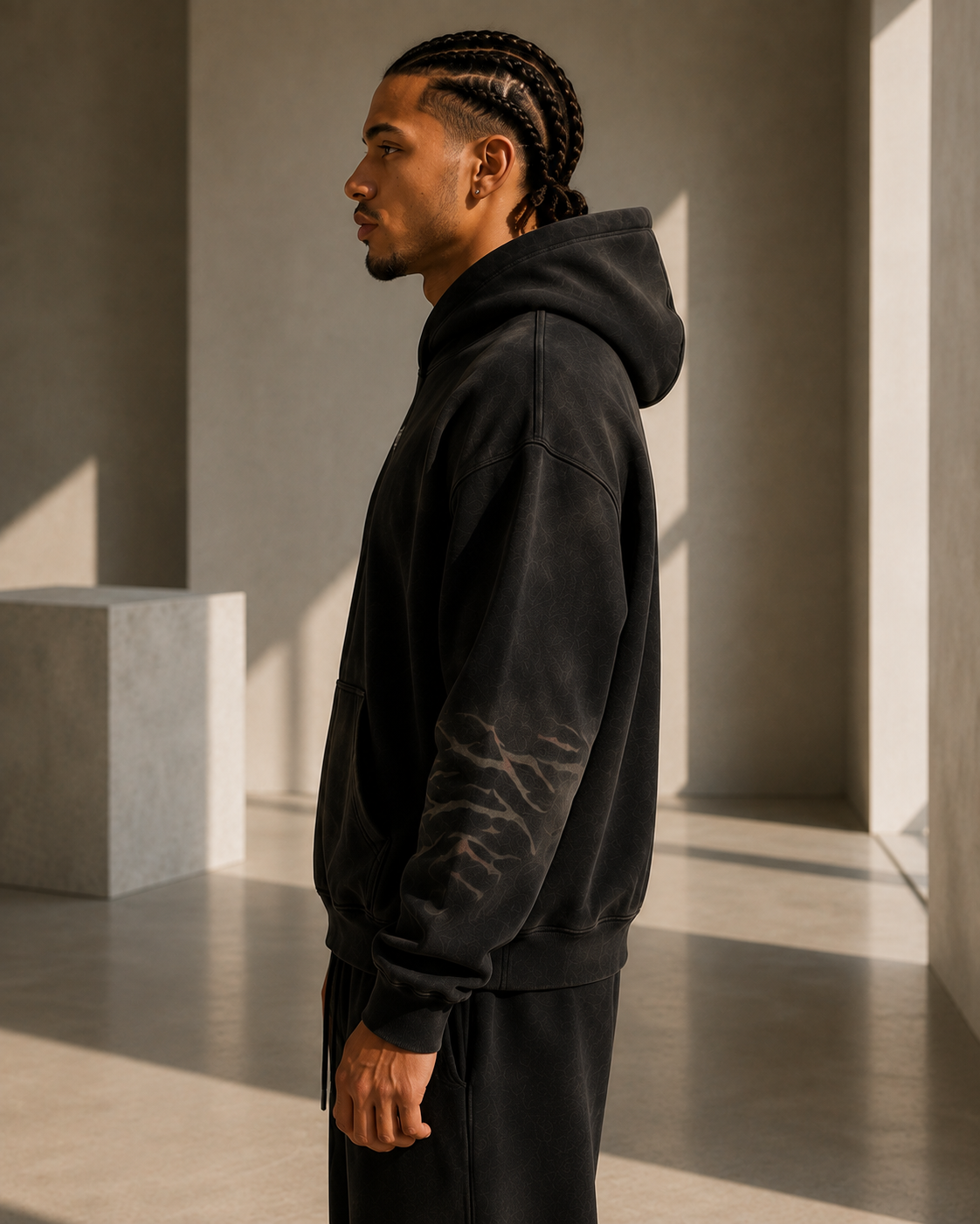 Sunfade Fleeced Hoodie