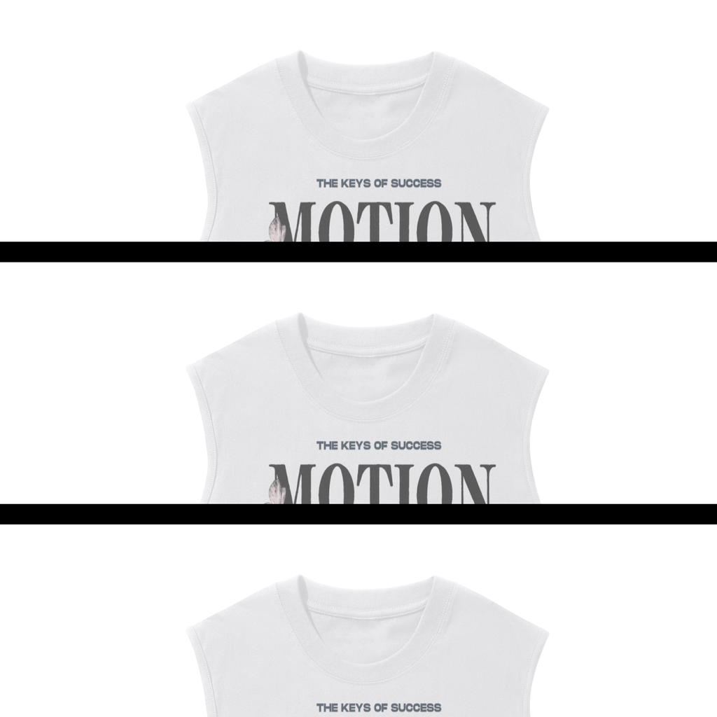 "Motion Over Emotion Energy" Sleeveless Graphic Tee Tank Top Day1Collective
