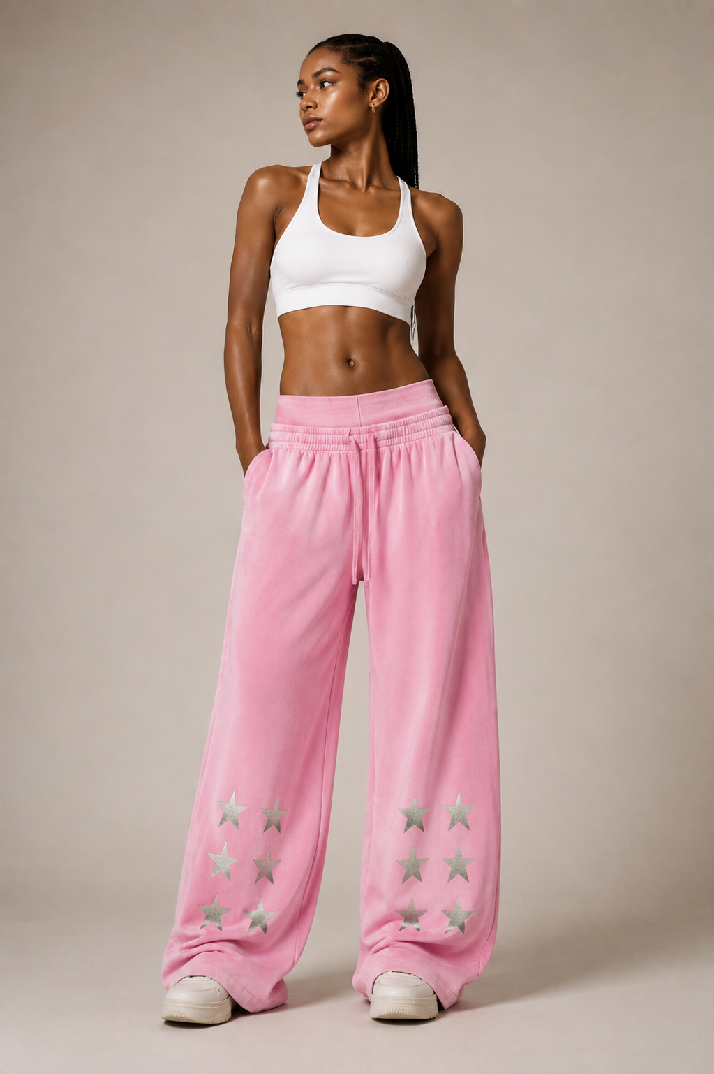 FMB Vintage Washed Waist Joggers