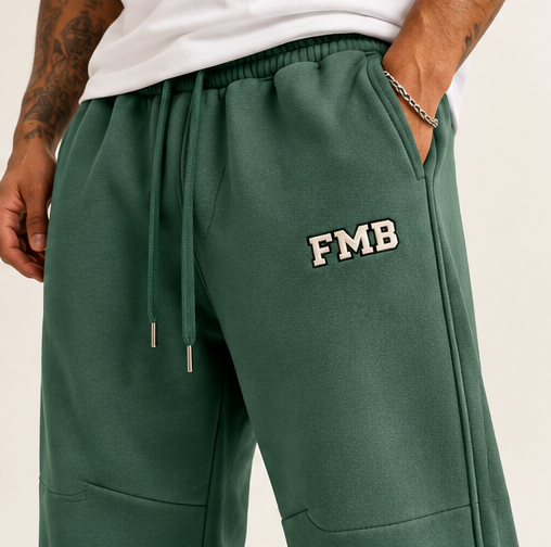 Collegiate Vintage Wash Barrel Leg Sweatpants