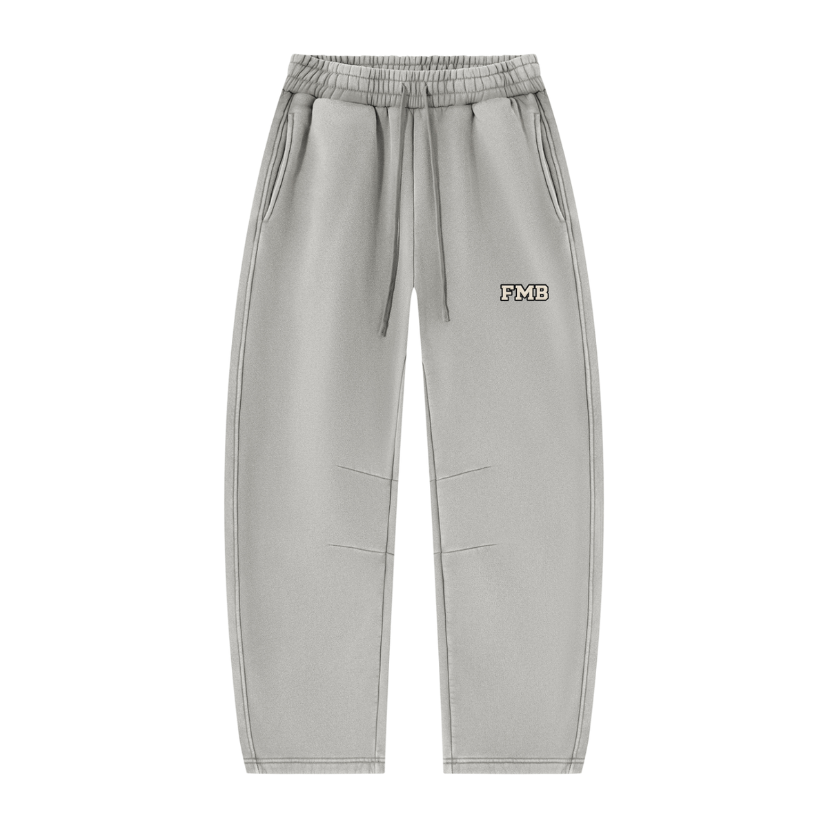 Unisex Vintage Wash Barrel Leg Fleece Sweatpants