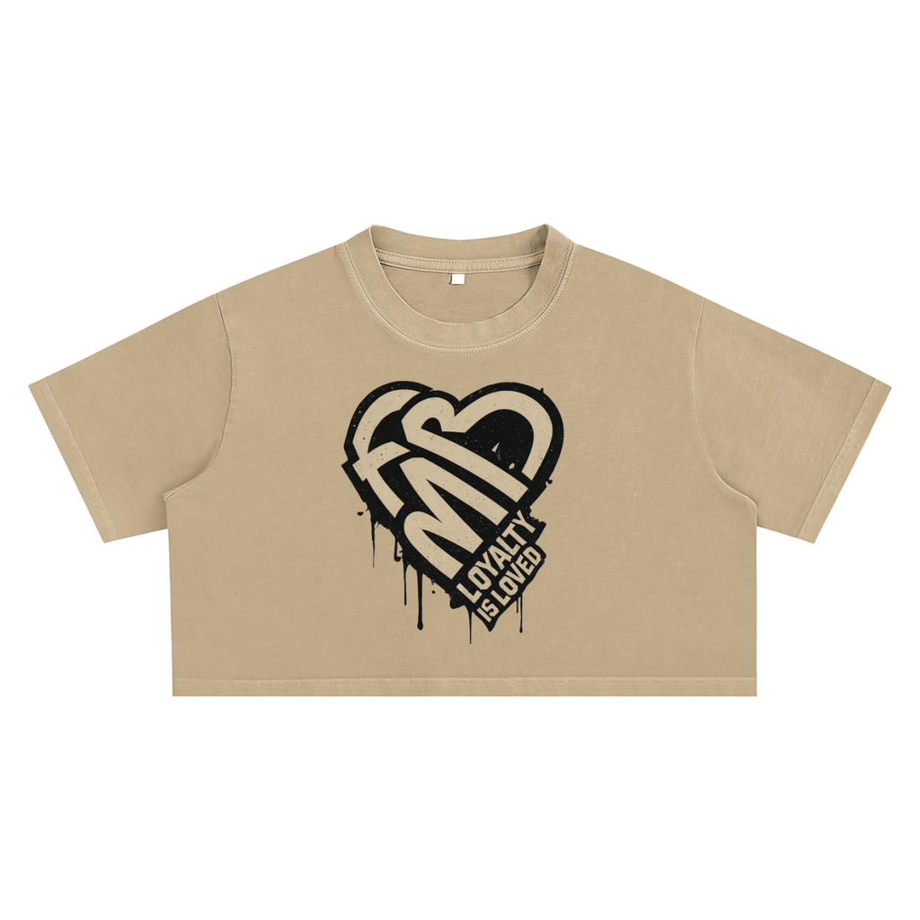 Snow Washed Crop Top