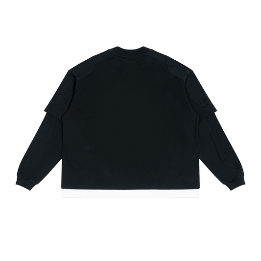 FMB Paneled Layer Color Block T-Shirt