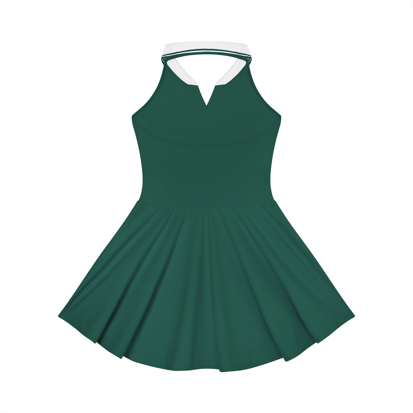Tennis Girlie Collared Halter Tennis Dress