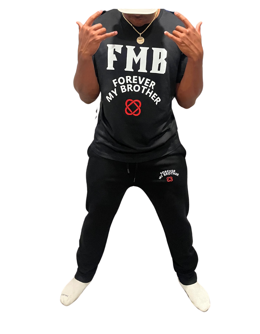(FMB) Signature Flare Joggers with Zipper