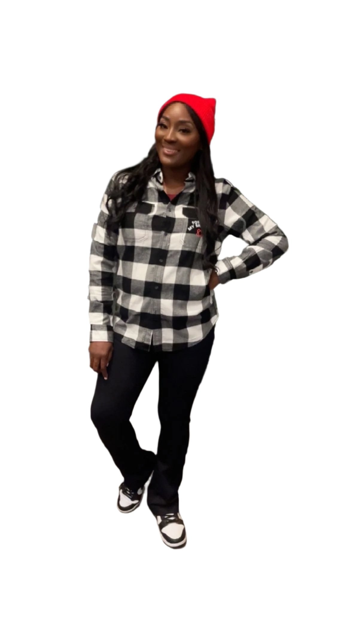 FMB Unisex Signature Flannel and Black leggings