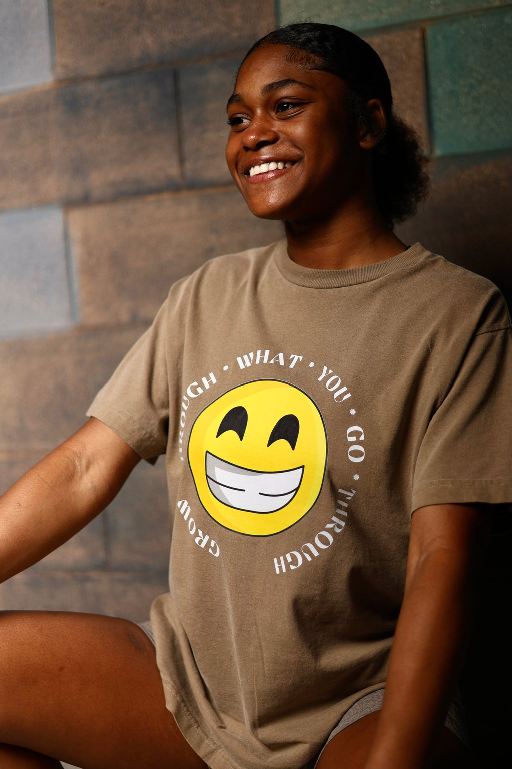 Grow Through What You Go Through(Emoji) Tee