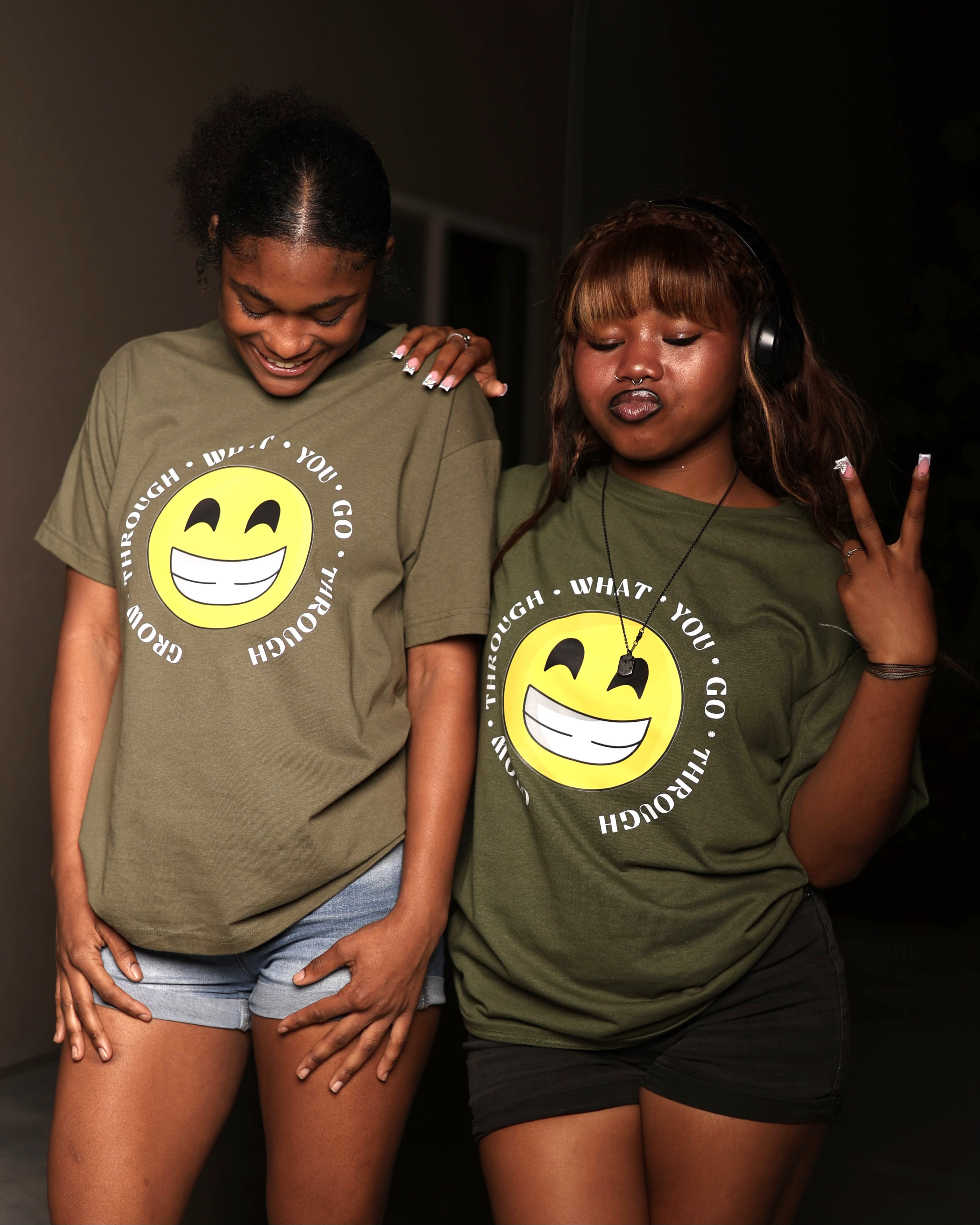 Grow Through What You Go Through(Emoji) Tee