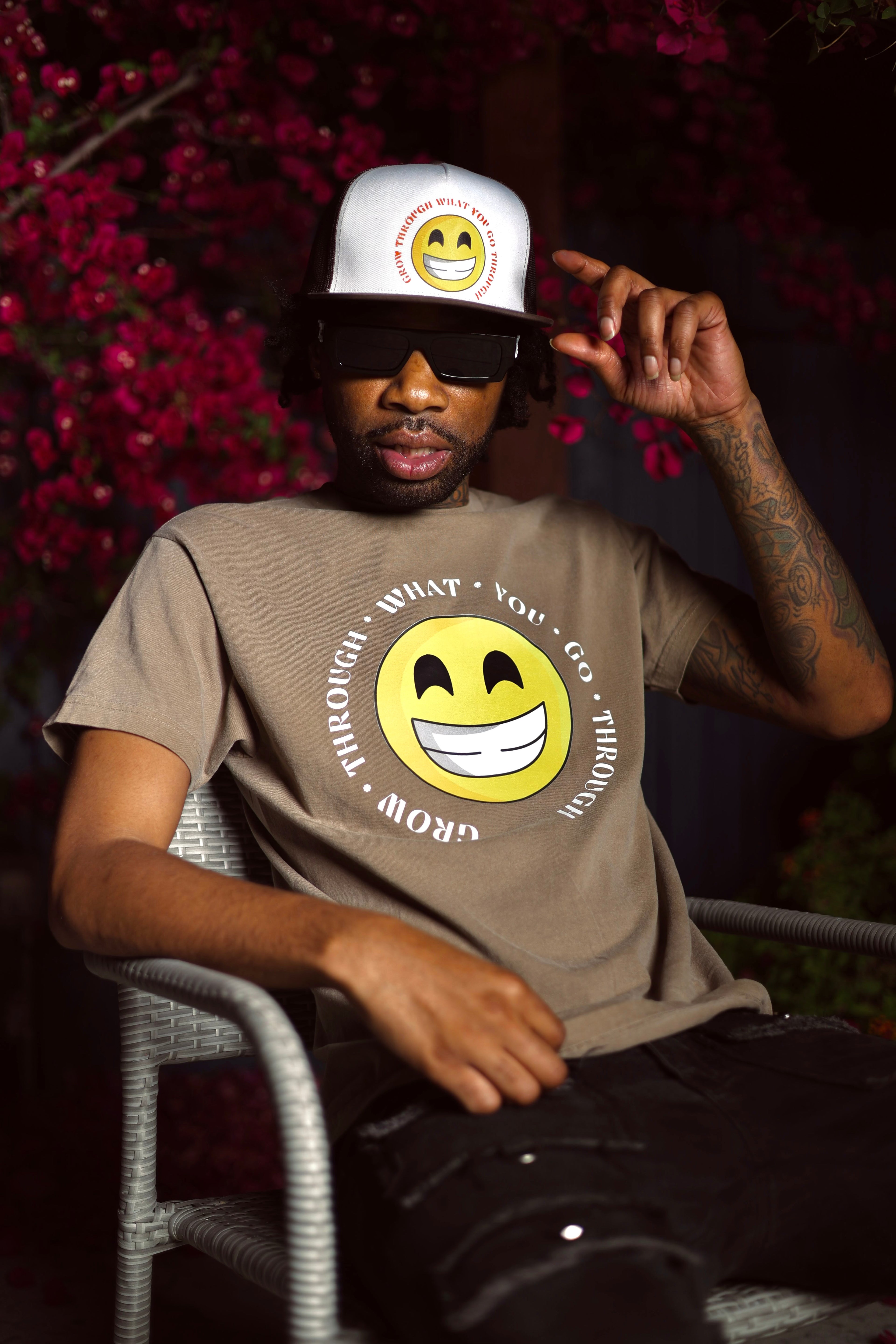 Grow Through What You Go Through(Emoji) Tee