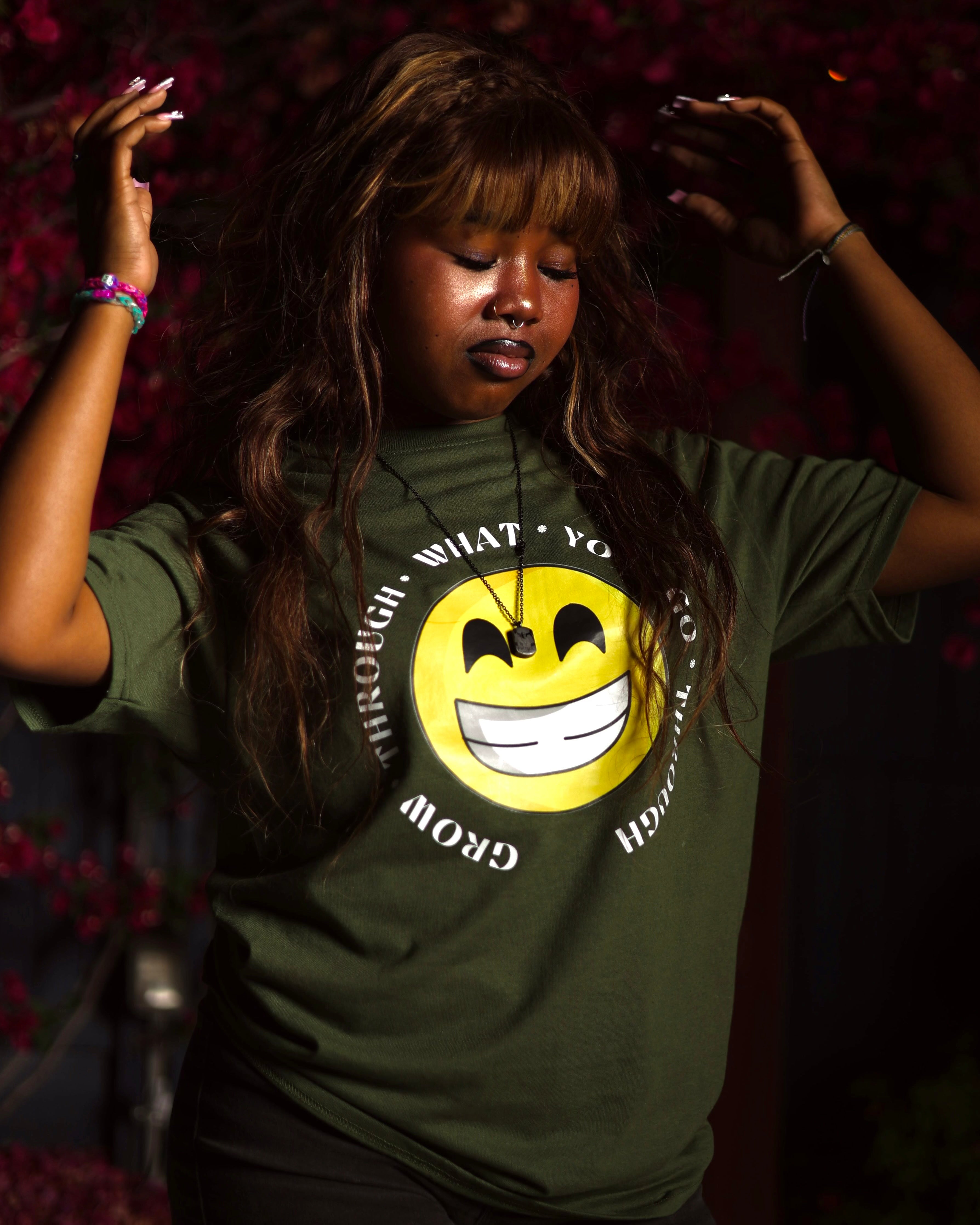 Grow Through What You Go Through(Emoji) Tee