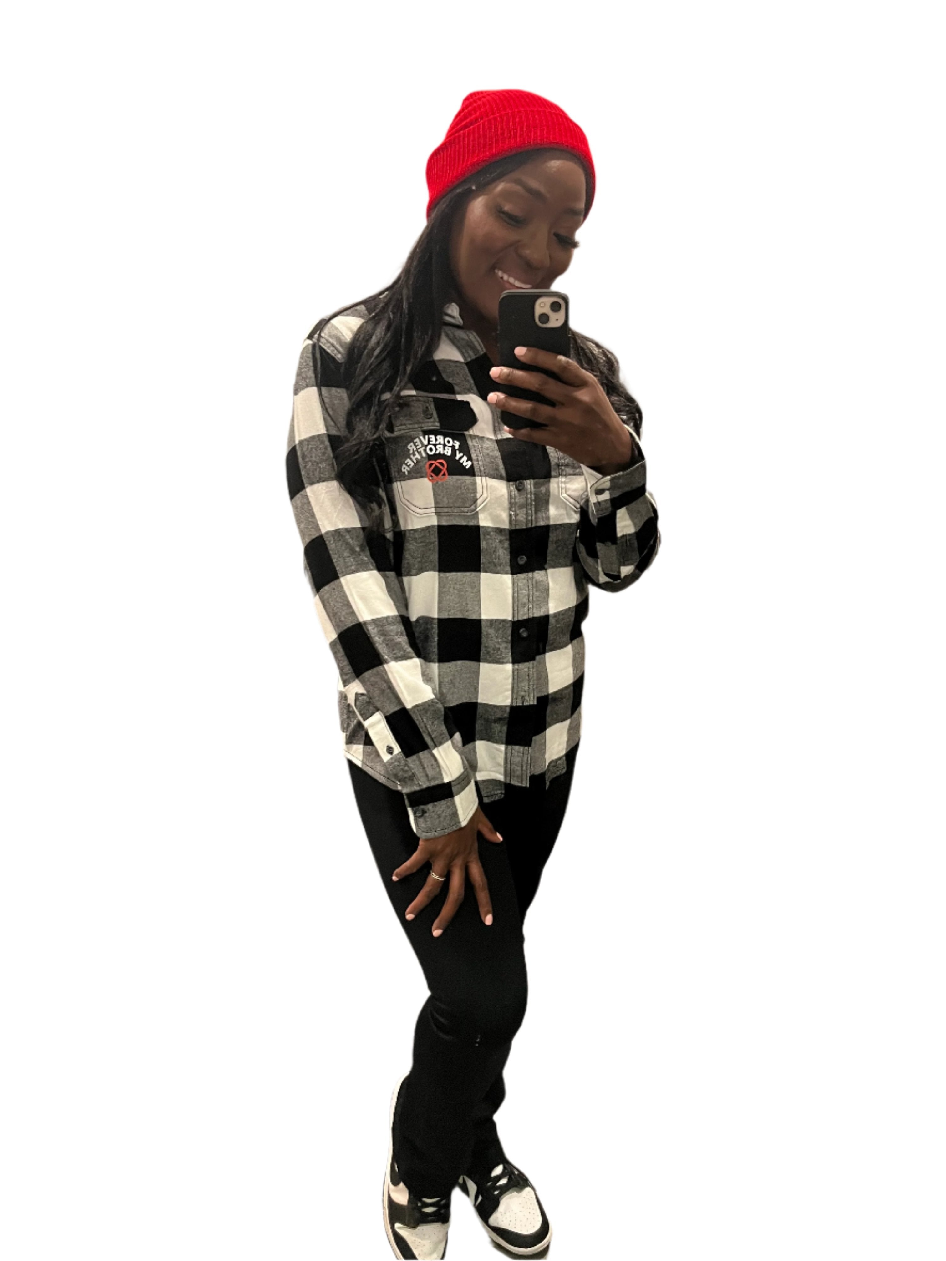 FMB Unisex Signature Flannel and Black leggings
