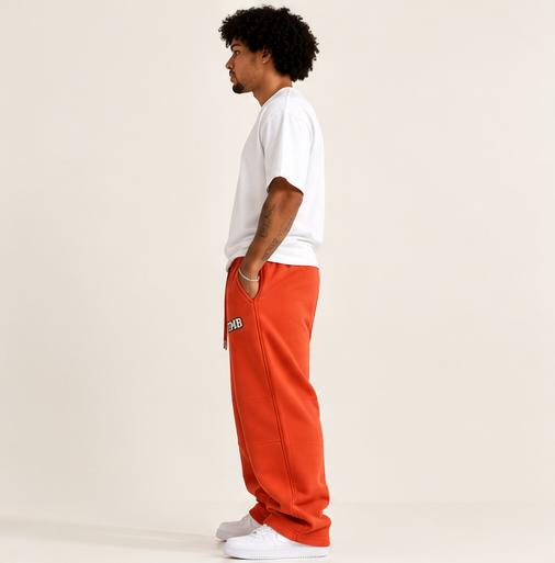 Collegiate Vintage Wash Barrel Leg Sweatpants