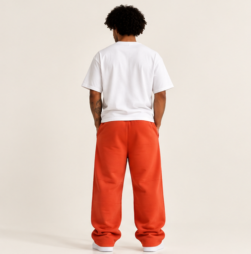 Collegiate Vintage Wash Barrel Leg Sweatpants