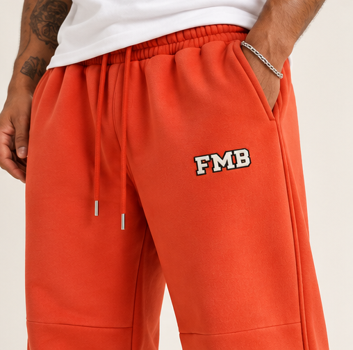 Collegiate Vintage Wash Barrel Leg Sweatpants