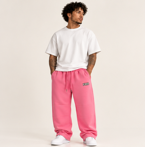 Collegiate Vintage Wash Barrel Leg Sweatpants
