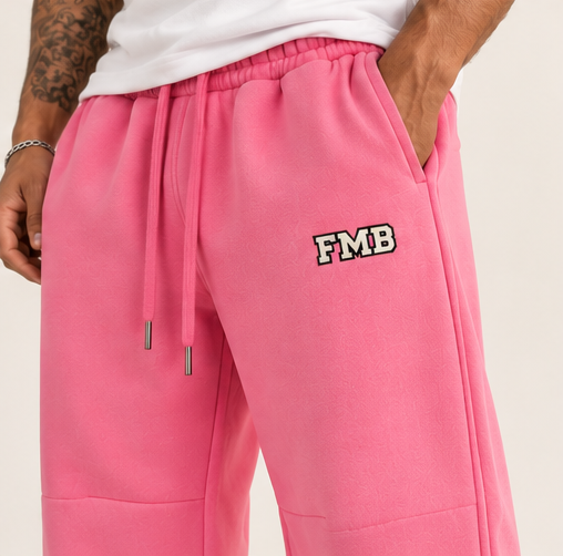 Collegiate Vintage Wash Barrel Leg Sweatpants